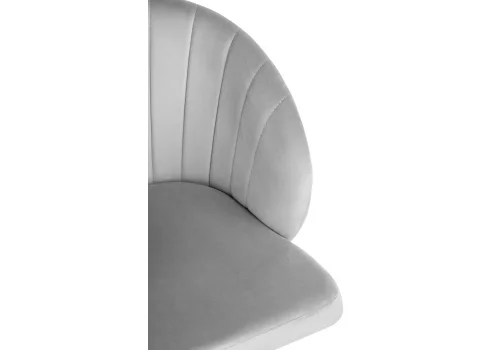 Компьютерное кресло Пард confetti silver серый / белый 464231 Woodville, серый/велюр, ножки/пластик/белый, размеры - *870***590*600 фото 8