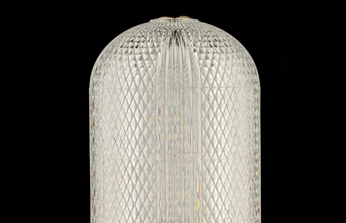 Настольная лампа LED Candels L 4.T1 G Arti Lampadari прозрачная 1 лампа, основание золотое металл в стиле современный  фото 4