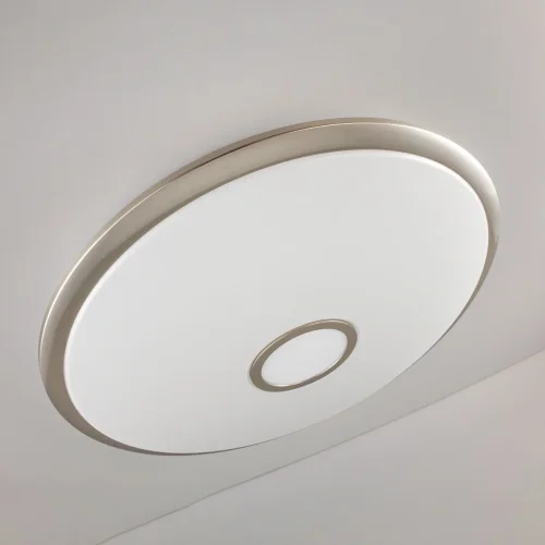 Люстра потолочная LED Старлайт Смарт CL703A101G Citilux белая на 1 лампа, основание матовое хром в стиле современный яндекс алиса сири маруся голосовое управление фото 10