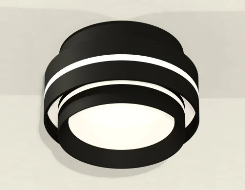 Светильник накладной XS8414004 Ambrella light чёрный 1 лампа, основание чёрное в стиле хай-тек круглый фото 2