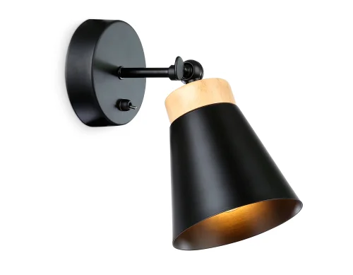 Бра TR8214 Ambrella light чёрный на 1 лампа, основание чёрное в стиле лофт 