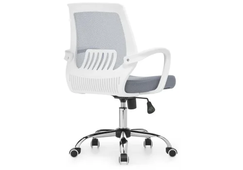 Компьютерное кресло Ergoplus light gray / white 15209 Woodville, серый/сетка, ножки/металл/хром, размеры - *1010***570*630 фото 4