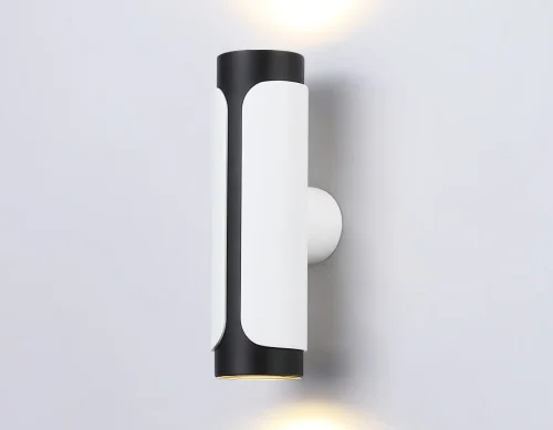 Бра TN51614 Ambrella light чёрный белый на 2 лампы, основание белое в стиле современный хай-тек  фото 3