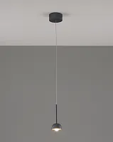 Светильник подвесной LED Fiona V10893-PL Moderli серебряный 1 лампа, основание серое в стиле модерн 