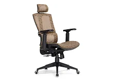 Компьютерное кресло Lanus brown / black 15398 Woodville, коричневый/ткань, ножки/пластик/чёрный, размеры - *1270***680*