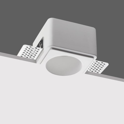 Светильник точечный Cail 371011 Novotech белый на 1 лампу, основание белое в стиле минимализм квадратный для затирки фото 5
