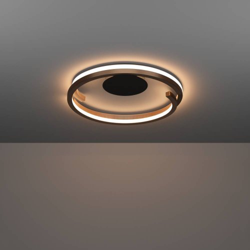 Светильник потолочный LED Mezzomonte 901825 Eglo бронзовый на 1 лампу, основание чёрное в стиле современный хай-тек фото 7