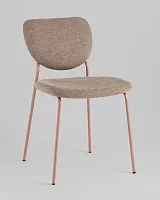 Стул обеденный Gigi, коричневый, розовые ножки УТ000039033 Stool Group, коричневый/шенилл, ножки/металл/розовый, размеры - *****