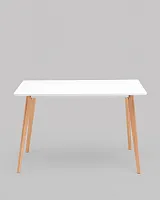 Стол обеденный FRANK NEW 120*80, белый УТ000038924 Stool Group столешница белая из мдф
