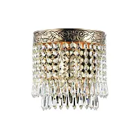 Бра Palace DIA890-WL-01-G Maytoni прозрачный 1 лампа, основание золотое в стиле классика 