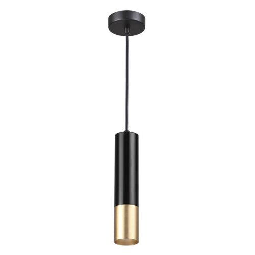 Светильник подвесной Corse 3876/1L Odeon Light чёрный 1 лампа, основание чёрное в стиле хай-тек трубочки