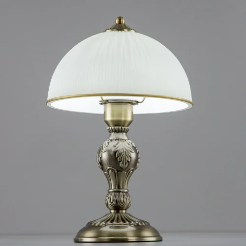 Настольная лампа Адриана CL405823 Citilux белая 1 лампа, основание бронзовое металл в стиле классический  фото 2