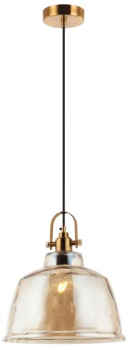 Светильник подвесной Bell 2117/05/01PL Stilfort бежевый 1 лампа, основание латунь в стиле лофт современный 
