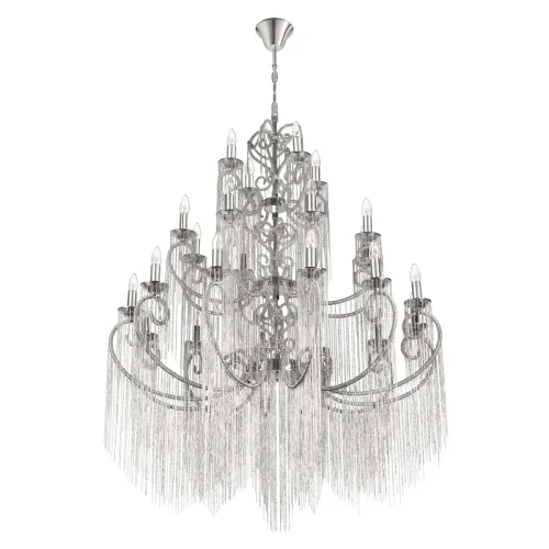 Люстра подвесная Wonderland 10405/24 LOFT IT без плафона на 24 лампы, основание никель в стиле арт-деко фото 3