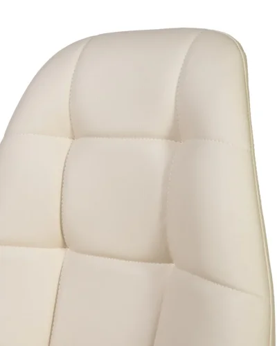 Офисное кресло набор 2 шт. SET-2 9800-LM MONTY, цвет кремовый Dobrin, /экокожа, ножки/металл/хром, размеры - 820*930***620*620 фото 9