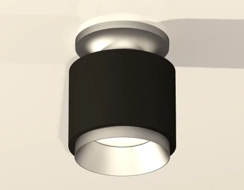 Светильник накладной Techno spot XS7511100 Ambrella light чёрный 1 лампа, основание серебряное в стиле хай-тек современный круглый фото 2