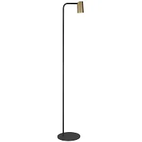 Торшер Sal 8493 Mantra  золотой 1 лампа, основание чёрное в стиле современный
