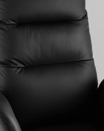 Кресло руководителя TopChairs Solid NC с оттоманкой, черный УТ000041759 Stool Group, /, ножки//, размеры - ***** фото 3