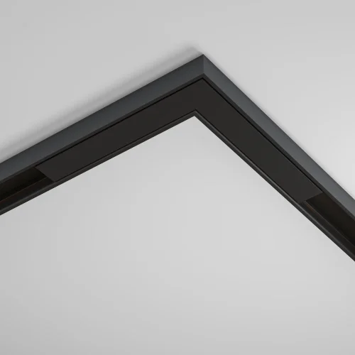 Угловой коннектор питания Magnetic track system Basity TRA172CPC-1B Maytoni чёрный в стиле для светильников серии Magnetic track system Basity basity магнитная фото 2