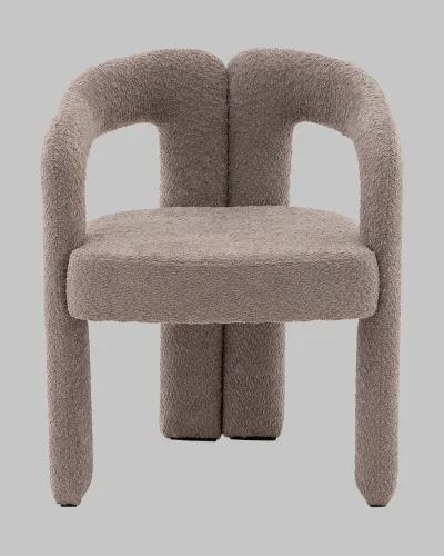 Стул Болинджер букле светло-коричневый УТ000041356 Stool Group, коричневый/букле, ножки/металл ткань/коричневый, размеры - ***** фото 6