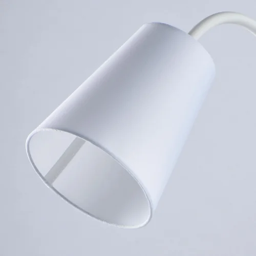 Настольная лампа Комфорт 112030401 DeMarkt белая 1 лампа, основание белое металл в стиле модерн  фото 4