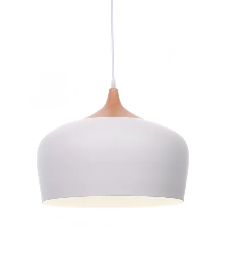 Светильник подвесной Consi LDP 7918-350 WT Lumina Deco белый 1 лампа, основание белое в стиле минимализм современный 
