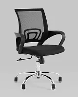 Кресло офисное TopChairs Simple New, черный УТ000037106 Stool Group, чёрный/ткань, ножки/металл/хром, размеры - 520*1020***560*530