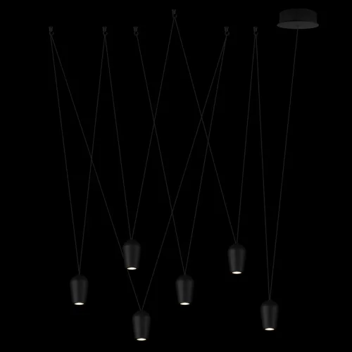 Светильник подвесной LED Blackout 10357/6 LOFT IT чёрный на 6 ламп, основание чёрное в стиле современный фото 3