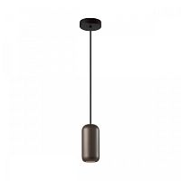Светильник подвесной Cocoon 5060/1D Odeon Light коричневый 1 лампа, основание чёрное в стиле современный трубочки