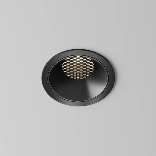 Светильник точечный LED Alfa LED DL043-01-15W4K-RD-B-1 Maytoni чёрный на 1 лампу, основание чёрное в стиле современный хай-тек круглый фото 3
