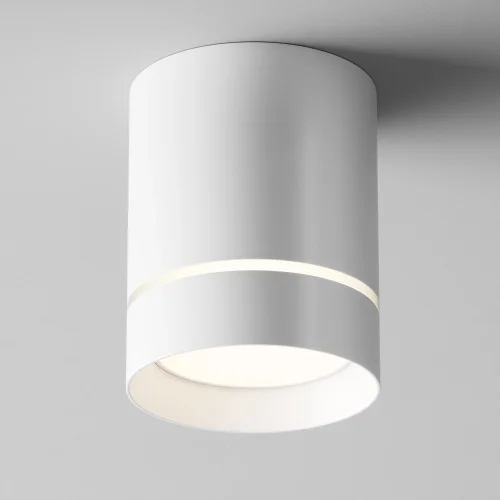 Светильник накладной LED Orlo C085CL-9W4K-W Maytoni белый на 1 лампу, основание белое в стиле современный хай-тек круглый