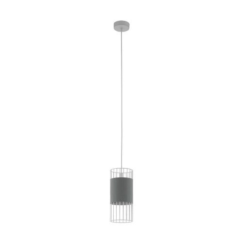 Светильник подвесной Norumbega 97954 Eglo серый белый 1 лампа, основание белое в стиле современный 
