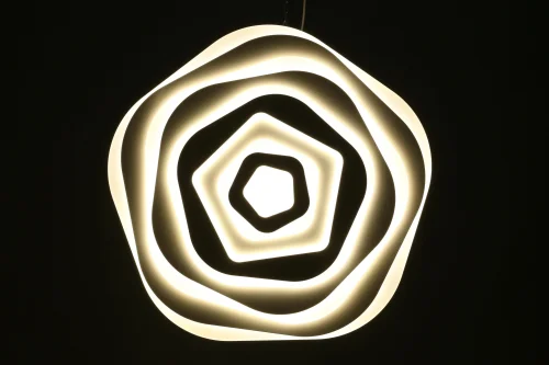 Светильник потолочный LED с пультом Azzano OML-07407-158 Omnilux белый на 1 лампу, основание белое в стиле хай-тек с пультом кольца фото 5