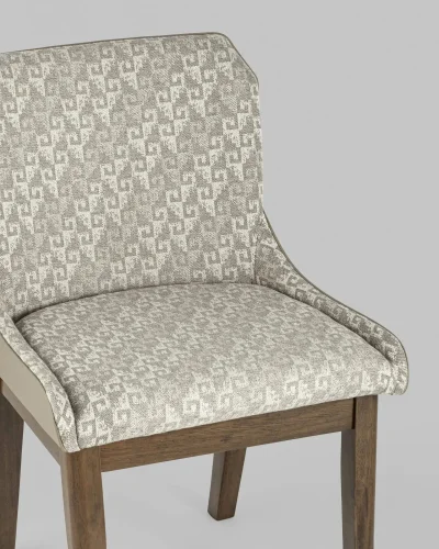 Cтул обеденный НИМЕРИА, бежевый УТ000004675 Stool Group, бежевый/ткань, ножки/дерево/коричневый бежевый, размеры - *800***525*570 фото 7