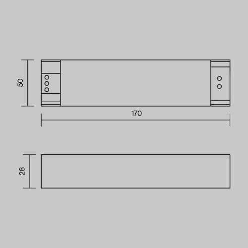Блок питания 48V 100Вт IP20 Power Supply Magnetic PSL005-100W-48V-IP20 Maytoni чёрный в стиле хай-тек современный для светильников серии Power Supply Magnetic магнитный s35 gravity магнитная radity радиусная магнитная exility тонкая магнитная фото 3
