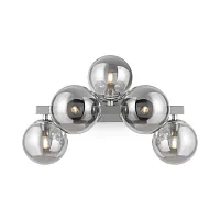 Бра Dallas MOD547WL-05CH Maytoni прозрачный серый 5 ламп, основание хром в стиле современный 