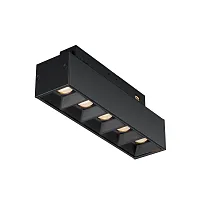 Трековый светильник LED Magnetic track system Gravity TR076-2-10W3K-B Maytoni чёрный для шинопроводов серии Magnetic track system Gravity чёрный
