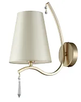 Бра RENATA AP1 GOLD Crystal Lux бежевый 1 лампа, основание золотое в стиле арт-деко 