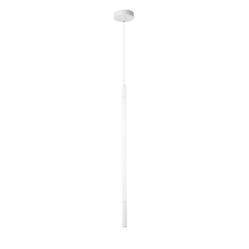 Светильник подвесной LED Filato V000054L Indigo белый 1 лампа, основание белое в стиле минимализм хай-тек трубочки фото 2