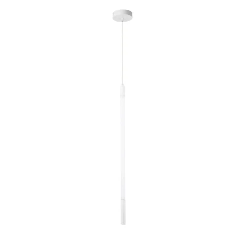 Светильник подвесной LED Filato V000054L Indigo белый на 1 лампу, основание белое в стиле минимализм хай-тек трубочки фото 2