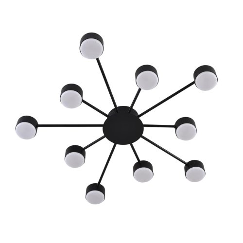 Светильник потолочный Torina 8344/10C Lumion чёрный на 10 ламп, основание чёрное в стиле минимализм фото 3