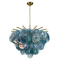 Люстра подвесная Лолли / Lolly 10492/800 Blue LOFT IT синяя на 10 ламп, основание бронзовое в стиле современный Люстра подвесная Лолли / Lolly 10492/800 Blue LOFT IT синяя на 10 ламп, основание бронзовое в стиле современный