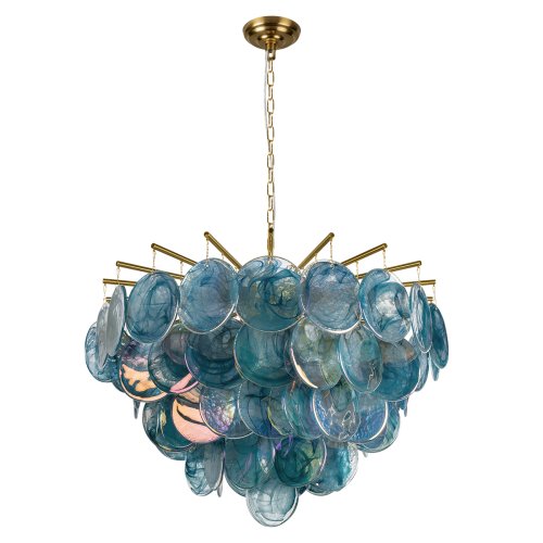 Люстра подвесная Лолли / Lolly 10492/800 Blue LOFT IT синяя на 10 ламп, основание бронзовое в стиле современный Люстра подвесная Лолли / Lolly 10492/800 Blue LOFT IT синяя на 10 ламп, основание бронзовое в стиле современный