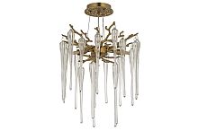 Светильник подвесной Tavenna H 1.5.32.101 A Dio D'Arte прозрачный на 3 лампы, основание бронзовое в стиле флористика классический современный ветви Светильник подвесной Tavenna H 1.5.32.101 A Dio D'Arte прозрачный на 3 лампы, основание бронзовое в стиле флористика классический современный ветви