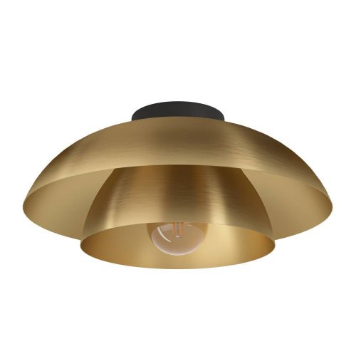 Светильник потолочный Cenciara 900848 Eglo матовый латунь 1 лампа, основание чёрное в стиле современный лофт 