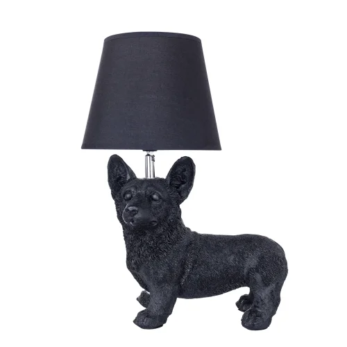 Настольная лампа Schedar A4008LT-1BK Arte Lamp чёрная 1 лампа, основание чёрное металл в стиле современный собака