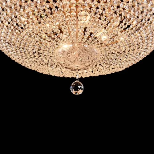 Люстра потолочная хрустальная Palace DIA100-CL-34-G Maytoni прозрачная на 34 лампы, основание золотое в стиле классический  фото 3