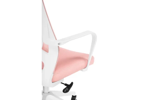 Компьютерное кресло Tilda pink / white 15629 Woodville, розовый/сетка, ножки/пластик/белый, размеры - *1250***650*600 фото 7