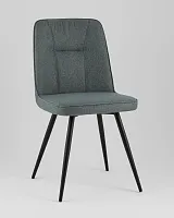 Стул Hedd, зеленый, сиденье УТ000040530 Stool Group, зелёный/рогожка, ножки/металл/чёрный, размеры - *855****