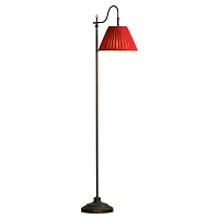 Торшер Shirley LSP-0605 Lussole  красный 1 лампа, основание коричневое в стиле классический
